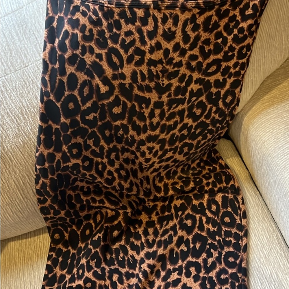PrettyLittleThing Leopard Print Midi Dress